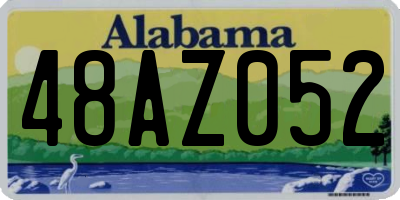 AL license plate 48AZ052