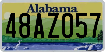 AL license plate 48AZ057