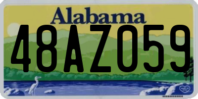 AL license plate 48AZ059