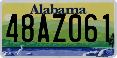 AL license plate 48AZ061