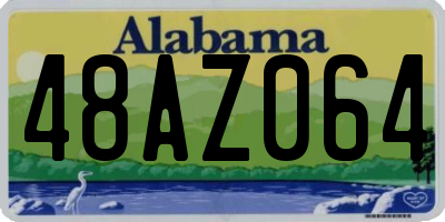 AL license plate 48AZ064