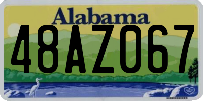 AL license plate 48AZ067