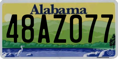 AL license plate 48AZ077
