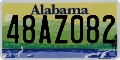 AL license plate 48AZ082