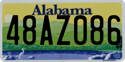 AL license plate 48AZ086