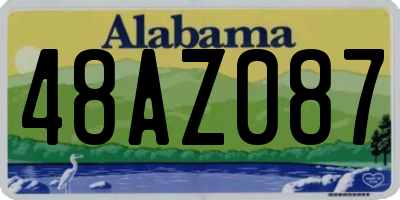 AL license plate 48AZ087