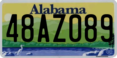 AL license plate 48AZ089