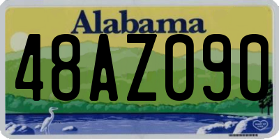 AL license plate 48AZ090