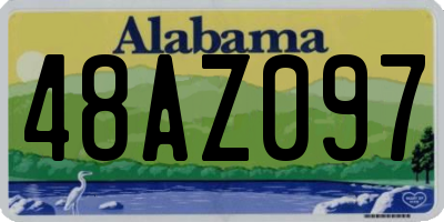 AL license plate 48AZ097