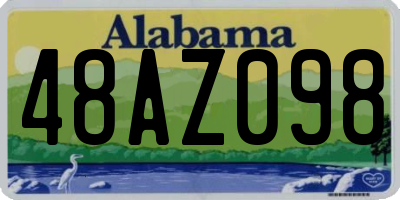 AL license plate 48AZ098
