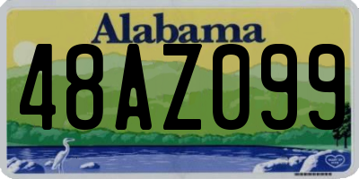 AL license plate 48AZ099