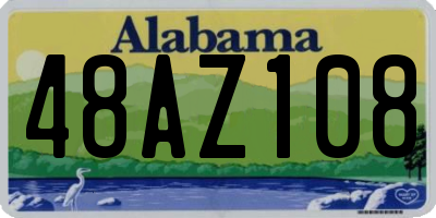 AL license plate 48AZ108