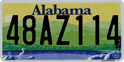 AL license plate 48AZ114