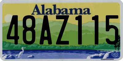 AL license plate 48AZ115
