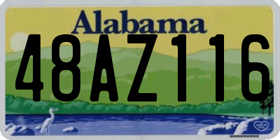 AL license plate 48AZ116
