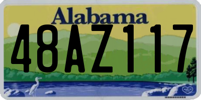 AL license plate 48AZ117