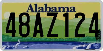 AL license plate 48AZ124