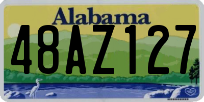 AL license plate 48AZ127