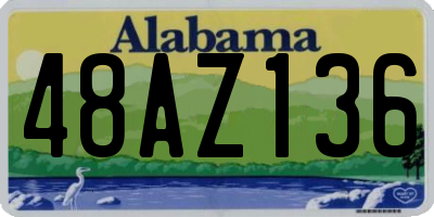 AL license plate 48AZ136