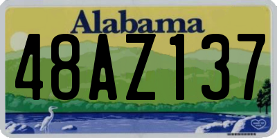 AL license plate 48AZ137