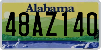 AL license plate 48AZ140