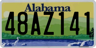 AL license plate 48AZ141