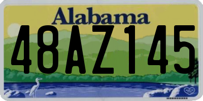 AL license plate 48AZ145