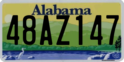 AL license plate 48AZ147