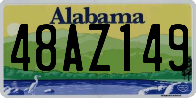 AL license plate 48AZ149