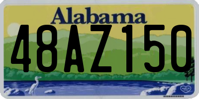 AL license plate 48AZ150