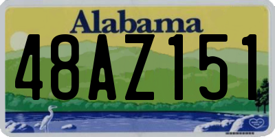 AL license plate 48AZ151
