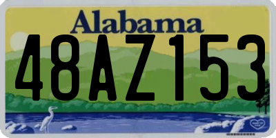 AL license plate 48AZ153
