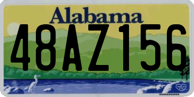 AL license plate 48AZ156