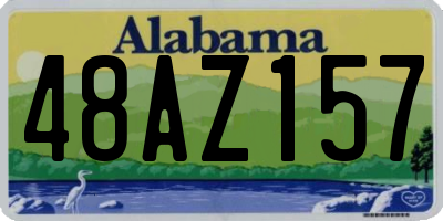 AL license plate 48AZ157