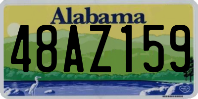 AL license plate 48AZ159