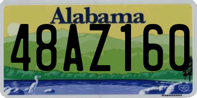 AL license plate 48AZ160