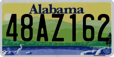 AL license plate 48AZ162