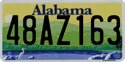 AL license plate 48AZ163