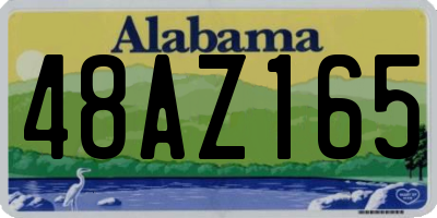 AL license plate 48AZ165