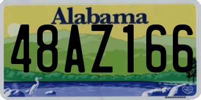 AL license plate 48AZ166