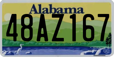 AL license plate 48AZ167