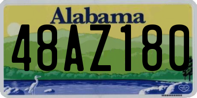 AL license plate 48AZ180