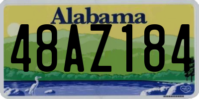 AL license plate 48AZ184