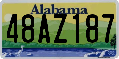 AL license plate 48AZ187