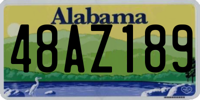 AL license plate 48AZ189