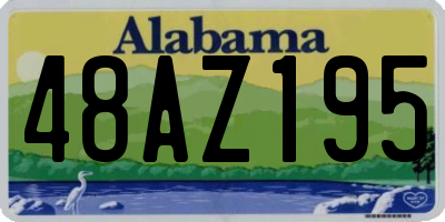AL license plate 48AZ195