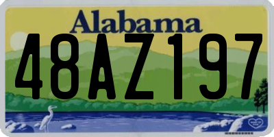 AL license plate 48AZ197