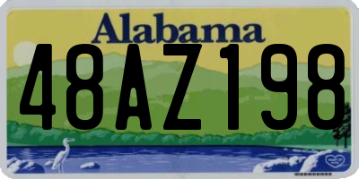 AL license plate 48AZ198