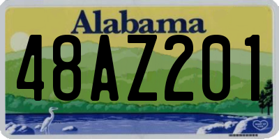 AL license plate 48AZ201