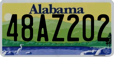 AL license plate 48AZ202